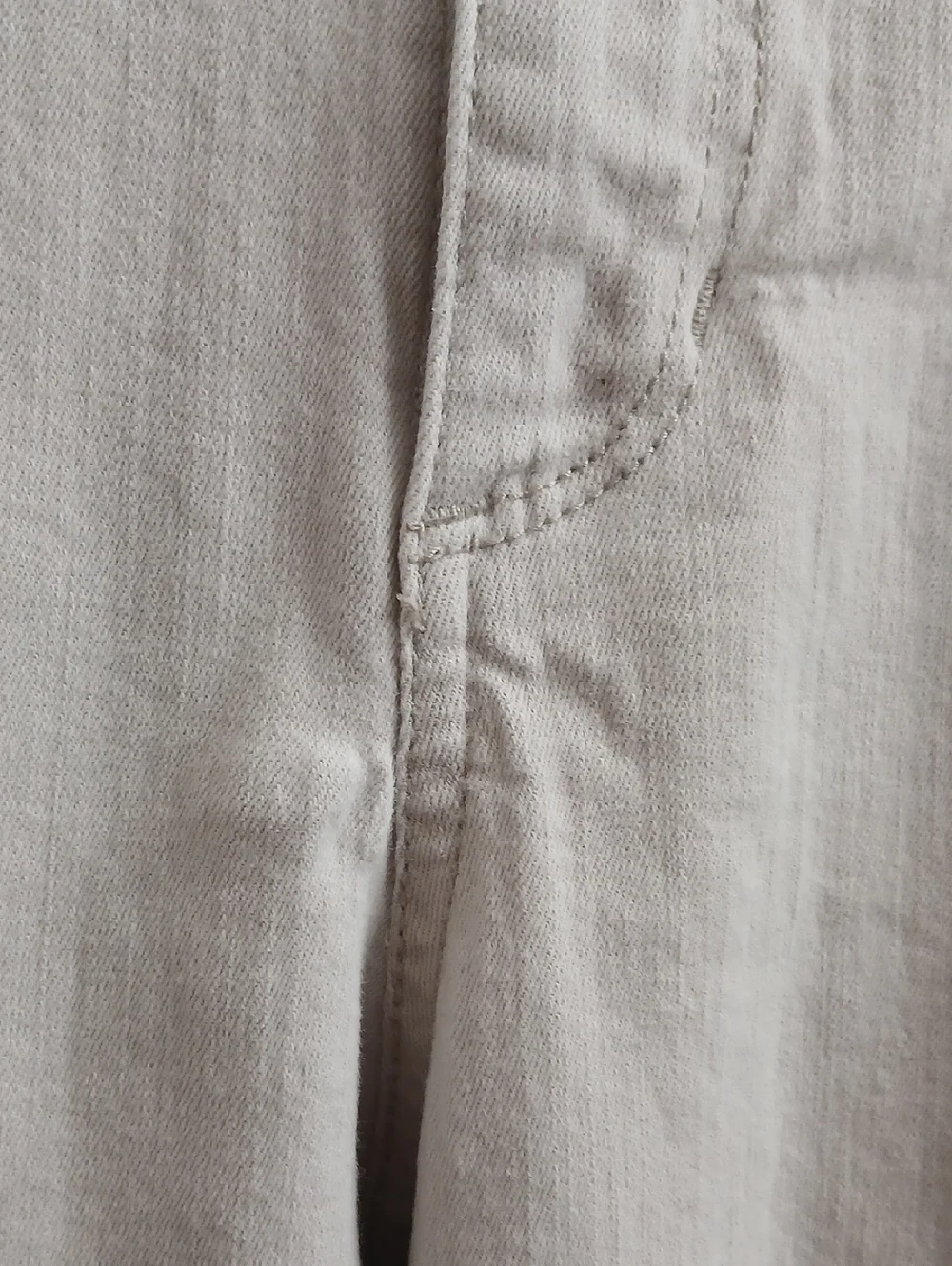 Bandolino Cream Straight-Leg Jeans Size 14 - Picture 6 of 10